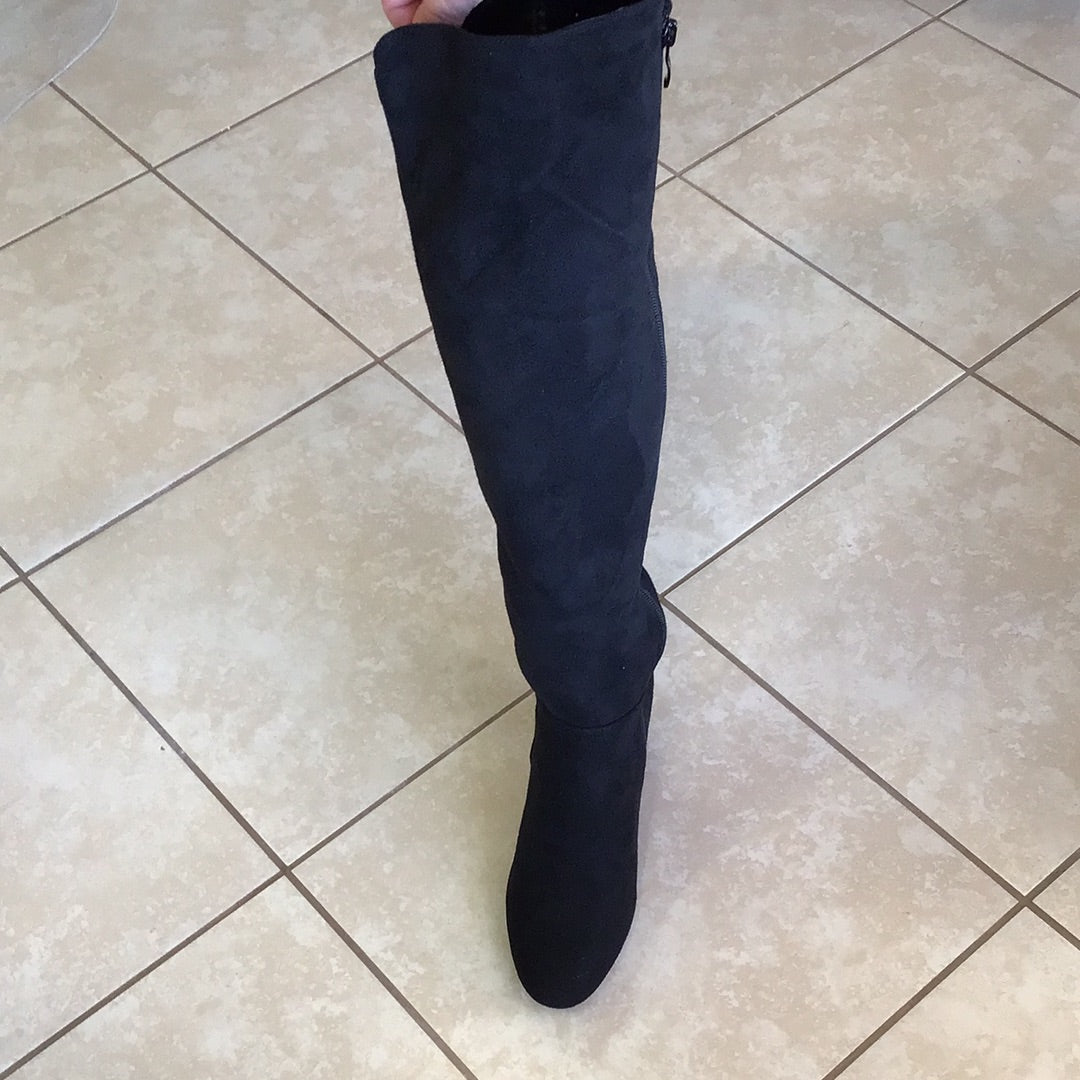 Black Thigh High Boots